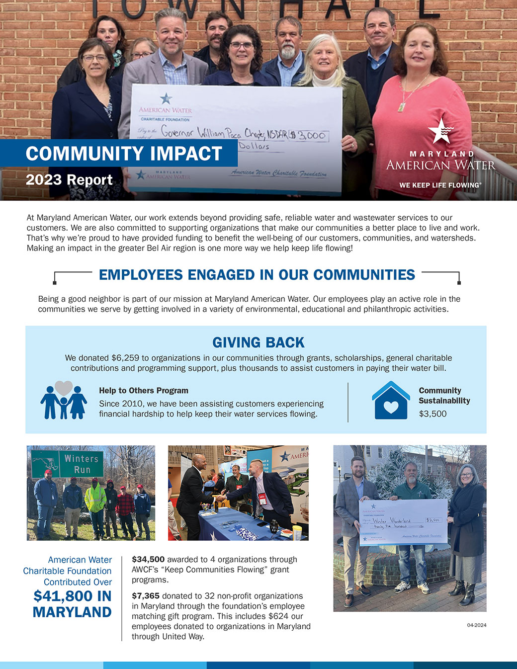 maryland American Water Community Impact Report