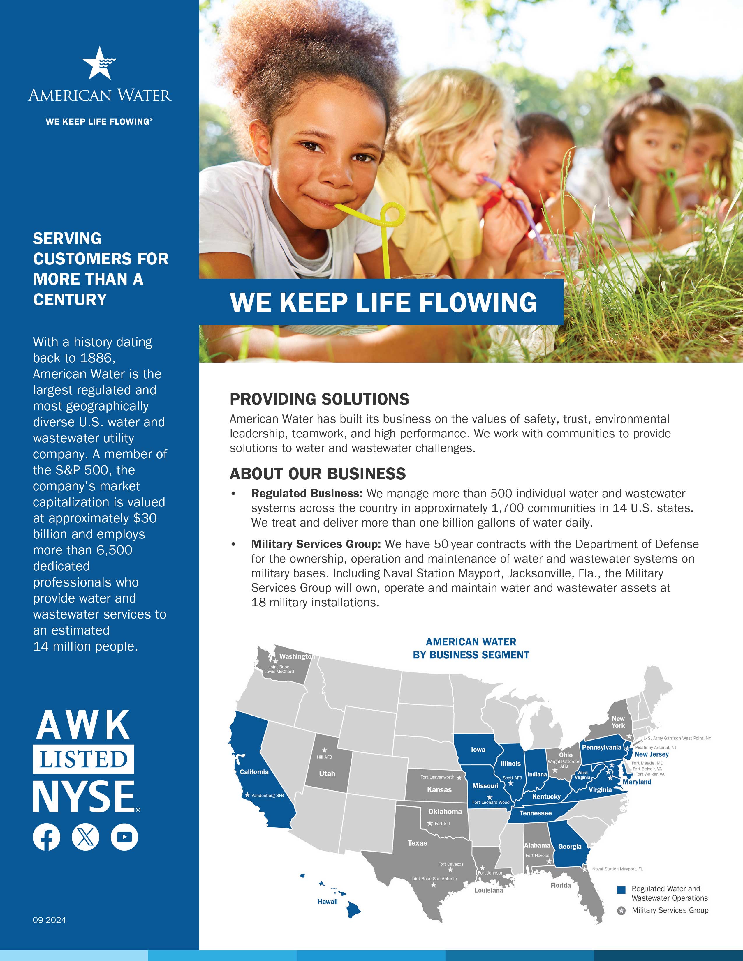 American Water Corporate FactSheet